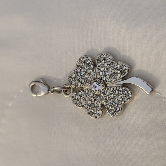 Lucky charms: Horseshoe and 4 leaf clover with crystals - Picture 8 of 15